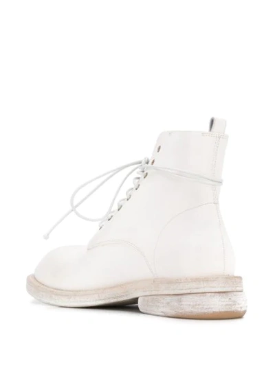 Shop Marsèll Burraccia Lace-up Ankle Boots In White