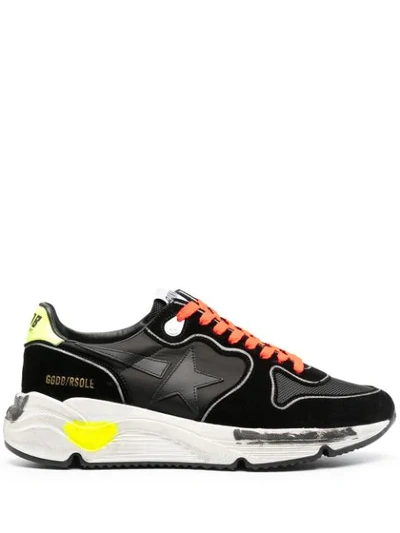 Shop Golden Goose Running Sole Low-top Sneakers In Black