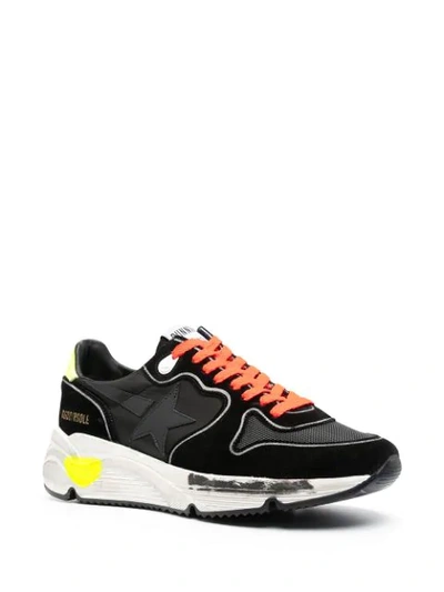 Shop Golden Goose Running Sole Low-top Sneakers In Black