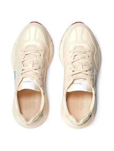 Shop Gucci X Doraemon Rhyton Sneakers In White