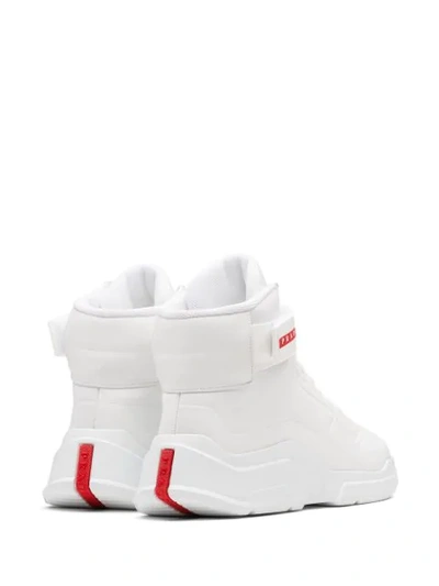Shop Prada Polarius 19 Lr Sneakers In White