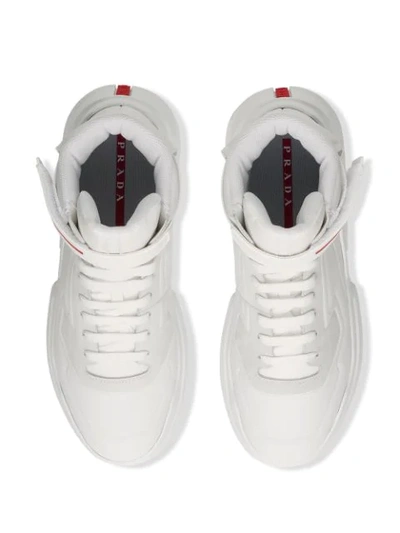 Shop Prada Polarius 19 Lr Sneakers In White