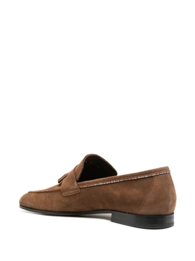 Shop Paul Smith Tassel Detail Loafers In Brown
