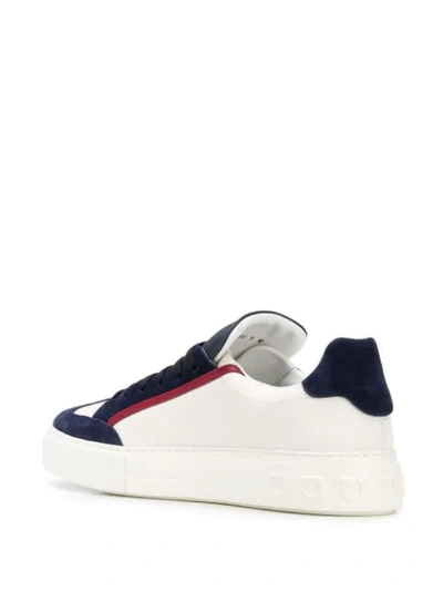 Shop Ferragamo Gancini Sneakers In White