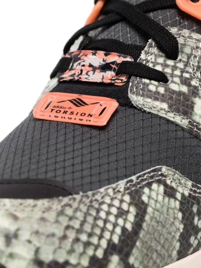 Shop Adidas Originals Zx 8000 Snake-print Sneakers In Grey
