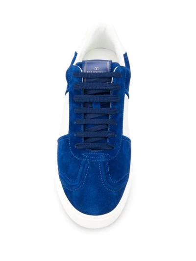 Shop Valentino Open Sneakers In Blue