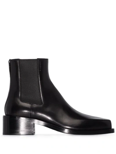 Shop Givenchy Leather Chelsea Boots In Black