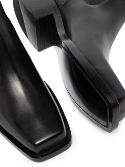 Shop Givenchy Leather Chelsea Boots In Black