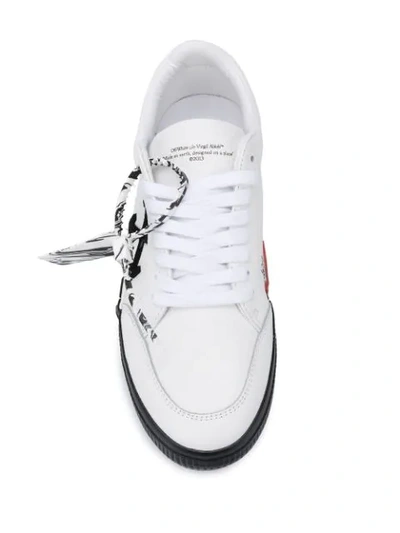 Shop Off-white Vulcanized Lace-up Sneakers In White