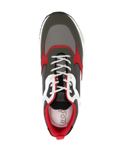 Hogan Colour-block Sneakers In Grey