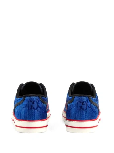 Shop Gucci Off The Grid Low-top Sneakers In Blue ,black