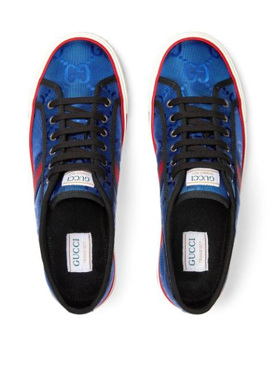 Shop Gucci Off The Grid Low-top Sneakers In Blue ,black