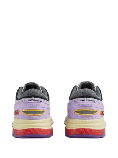 Shop Gucci Ultrapace R Sneakers In Purple