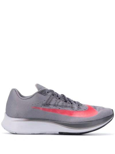 Shop Nike Zoom Fly Low-top Sneakers In Grey