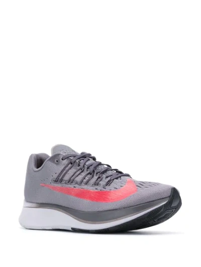 Shop Nike Zoom Fly Low-top Sneakers In Grey