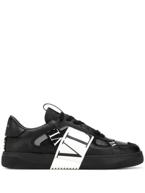 valentino all black sneakers