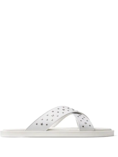 Shop Jimmy Choo Palmo Sandals In White