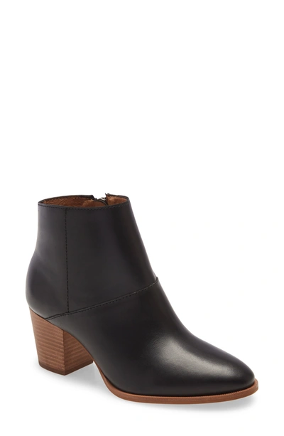 Shop Madewell The Rosie Ankle Boot In Truck Black Leather
