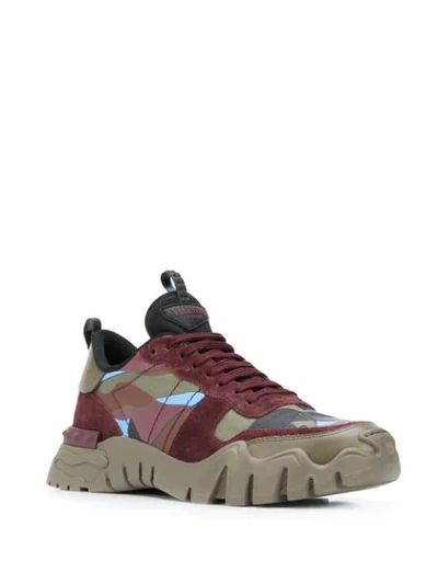 Shop Valentino Rockrunner Plus Camouflage Sneakers In Black