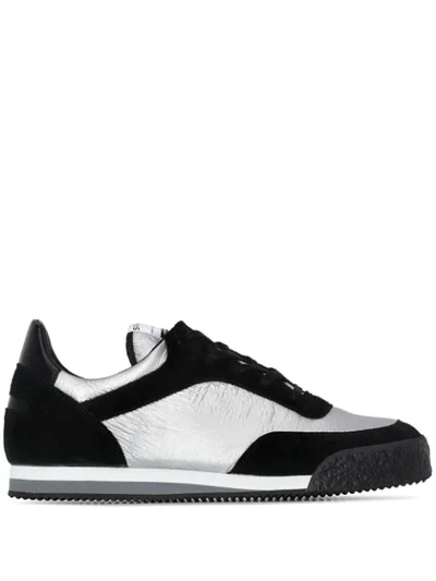 Shop Comme Des Garçons Shirt X Spalwart Pitch Two-tone Low Top Sneakers In Black