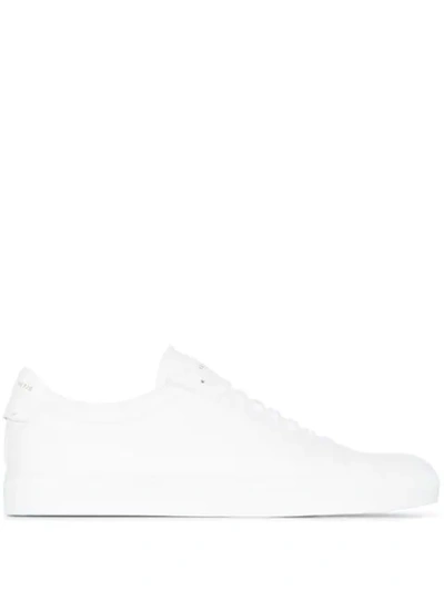 Shop Givenchy Urban Street Leather Sneakers In White