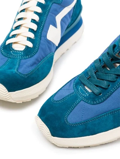 Shop Visvim Fkt Runner Sneakers In Blue
