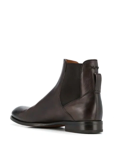 Shop Ermenegildo Zegna Elasticated Ankle Boots In Brown