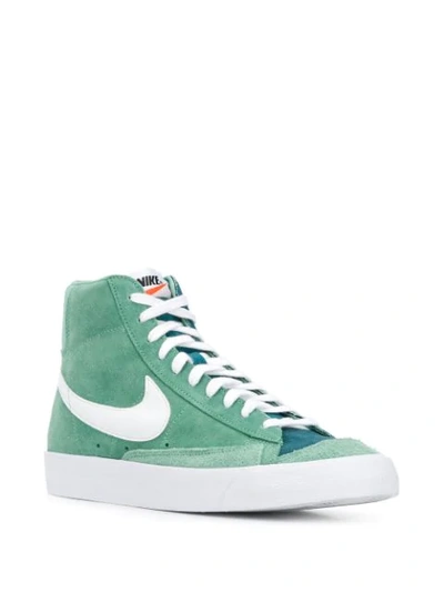 Shop Nike Blazer Mid 77 Sneakers In Green