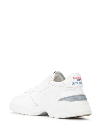 Shop Dsquared2 Pepsi Sneakers In White