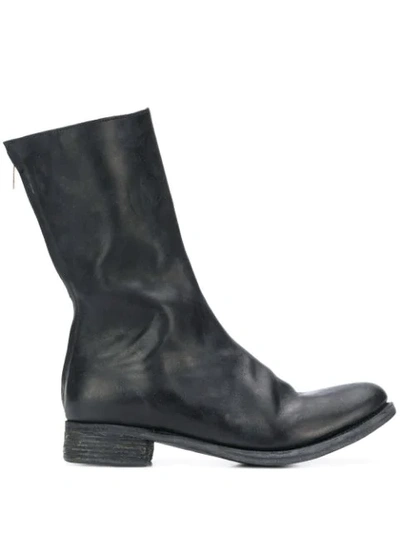 Shop A Diciannoveventitre Zipped Boots In Black