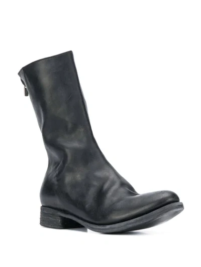 Shop A Diciannoveventitre Zipped Boots In Black