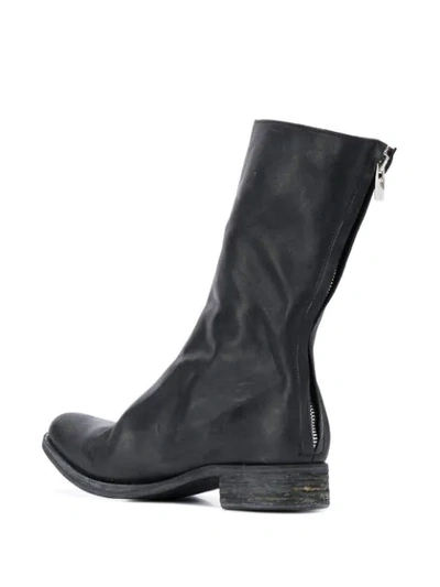 Shop A Diciannoveventitre Zipped Boots In Black