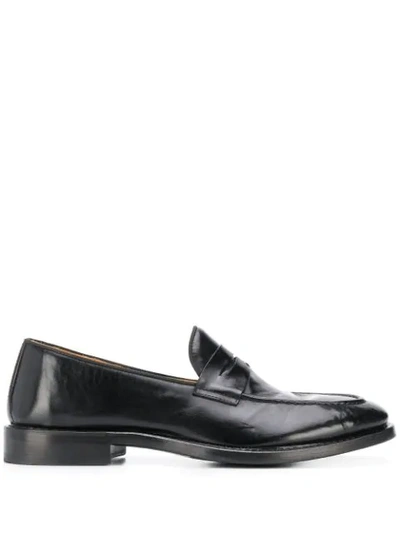 Shop Alberto Fasciani Edison Low Heel Loafers In Black