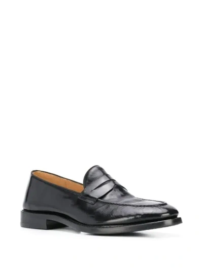 Shop Alberto Fasciani Edison Low Heel Loafers In Black