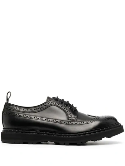 Shop Officine Creative Lydon Leather Oxford Shoes In Black