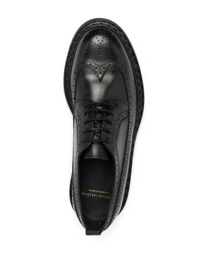 Shop Officine Creative Lydon Leather Oxford Shoes In Black
