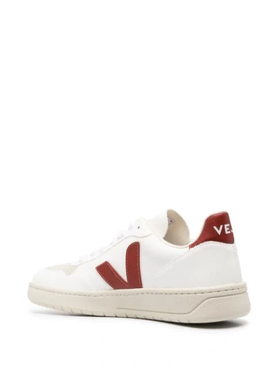 Shop Veja V-10 Cwl Sneakers In White