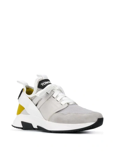 Shop Tom Ford Jago Low-top Sneakers In Grey