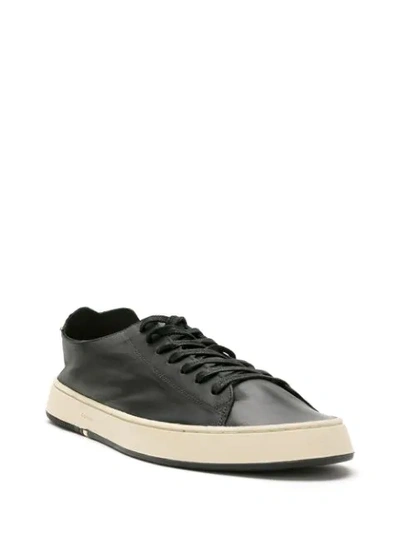 Shop Osklen Leather Soho Soft Sneakers In Black