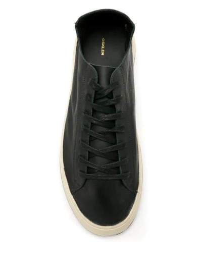 Shop Osklen Leather Soho Soft Sneakers In Black