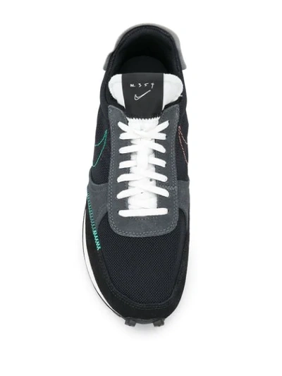 Shop Nike Daybreak Contrast Panel Sneakers In Black