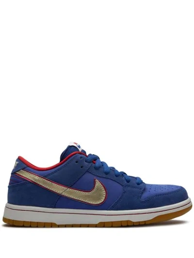 Shop Nike Dunk Sb Low Sneakers In Blue