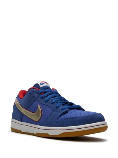 Shop Nike Dunk Sb Low Sneakers In Blue