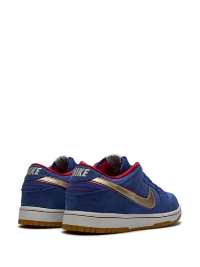 Shop Nike Dunk Sb Low Sneakers In Blue