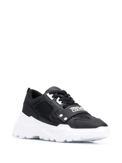 Shop Versace Jeans Couture Low-top Sneakers In Black