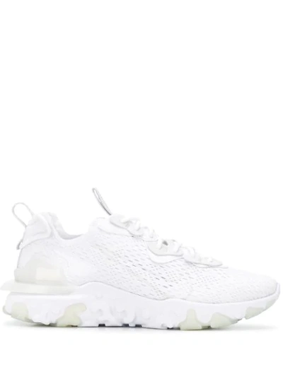 Shop Nike React Vision Knitted Style Sneakers In White