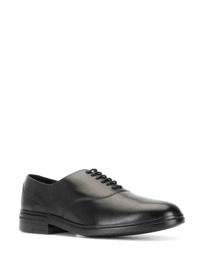 Shop Bally Pinked-edge Oxford Shoes In Black