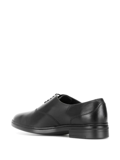 Shop Bally Pinked-edge Oxford Shoes In Black