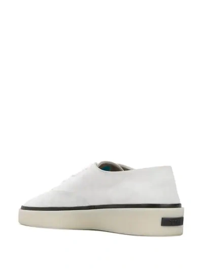 Shop Ermenegildo Zegna Fearofgodzegna Low-top Suede Sneakers In White