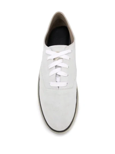 Shop Ermenegildo Zegna Fearofgodzegna Low-top Suede Sneakers In White
